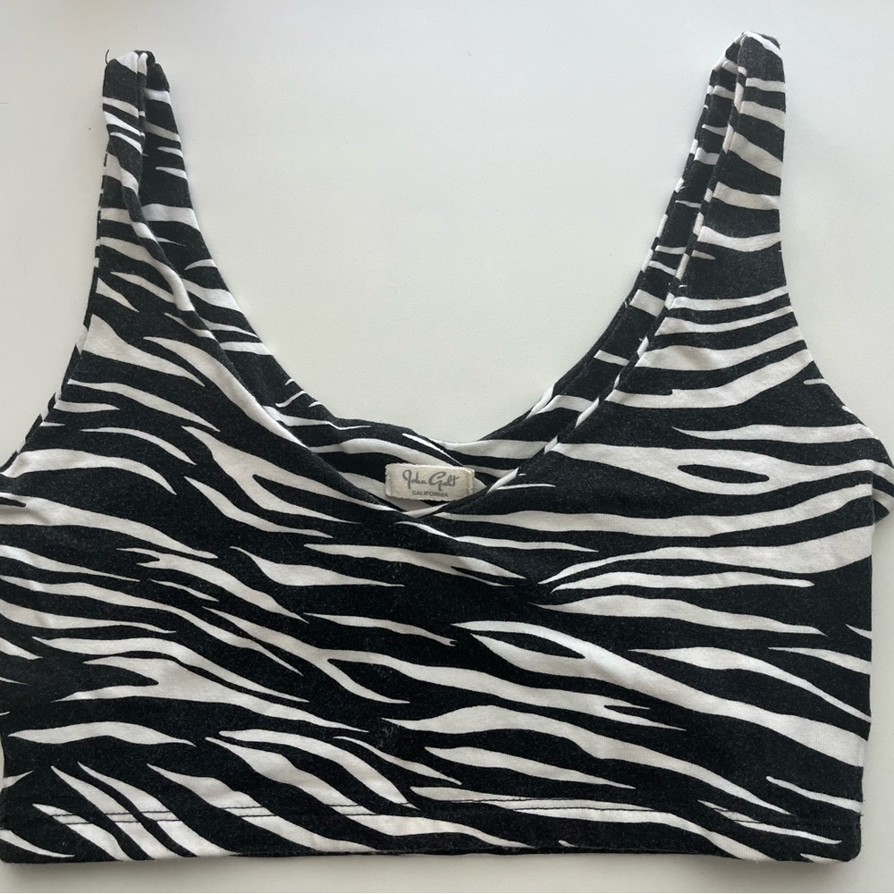 Zebra tank top